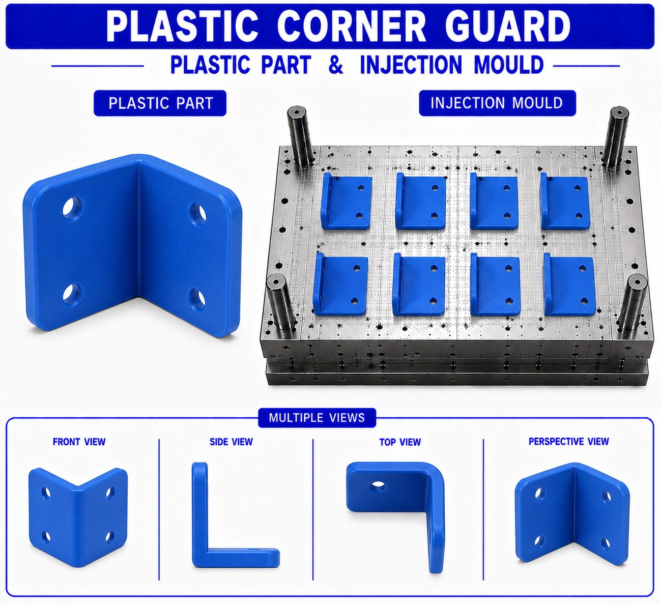 Plastic Corner Guard Mould and Moulding Service